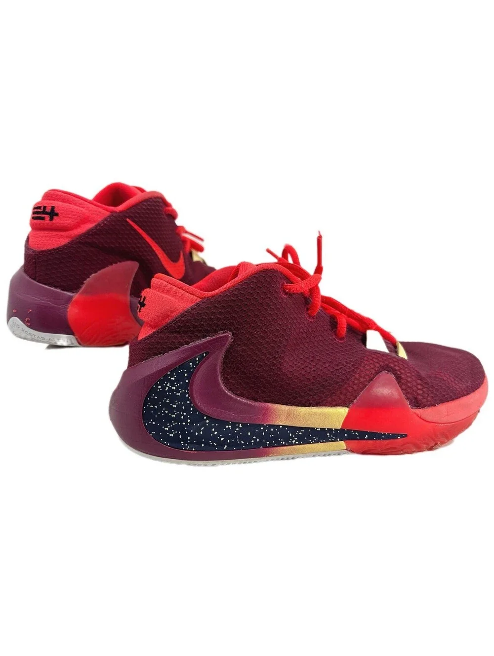 Nike Zoom Freak 1 Noble Red Giannis Antetokounmpo BQ5633-600 Kids Size 6.5Y